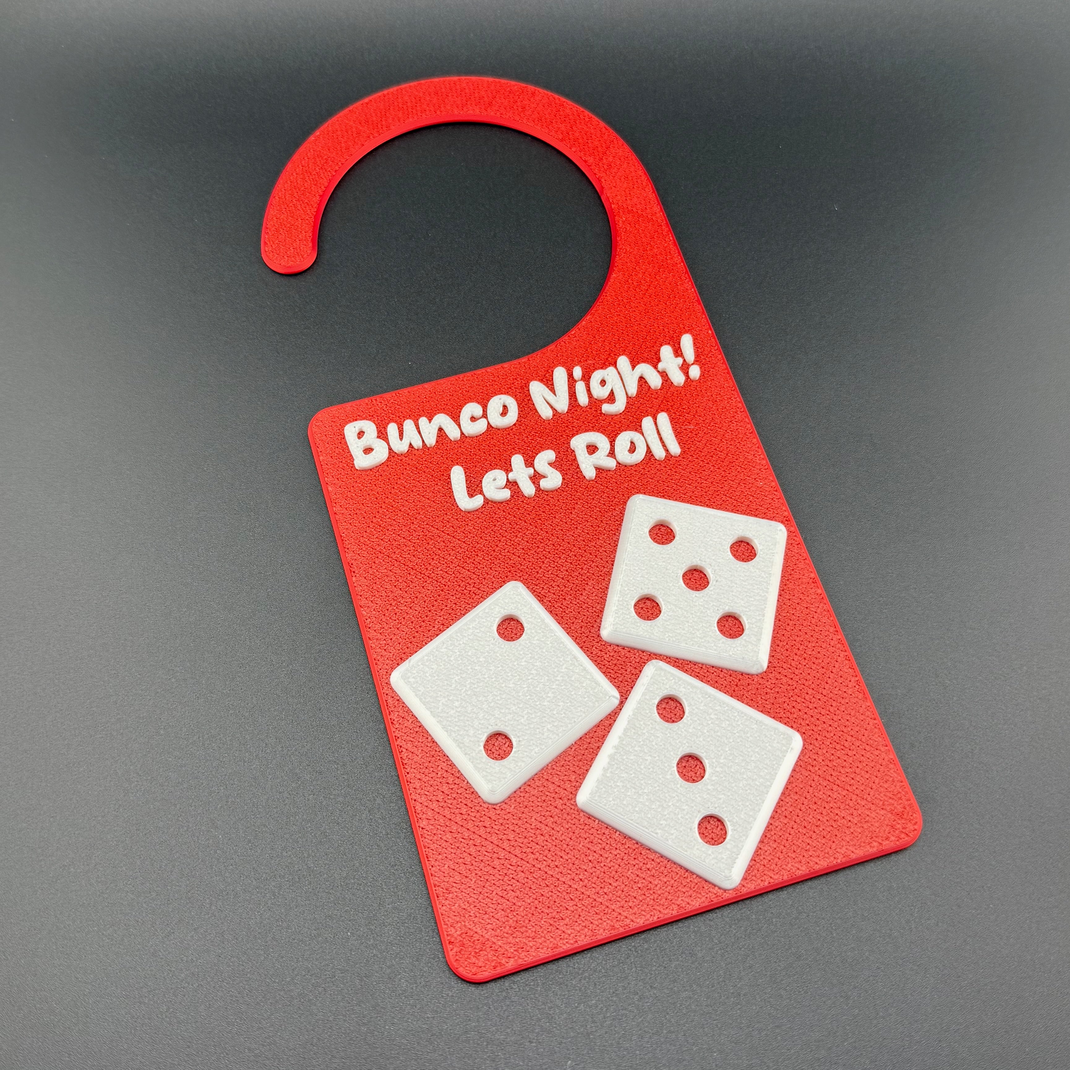 Bunco Welcome Door Sign
