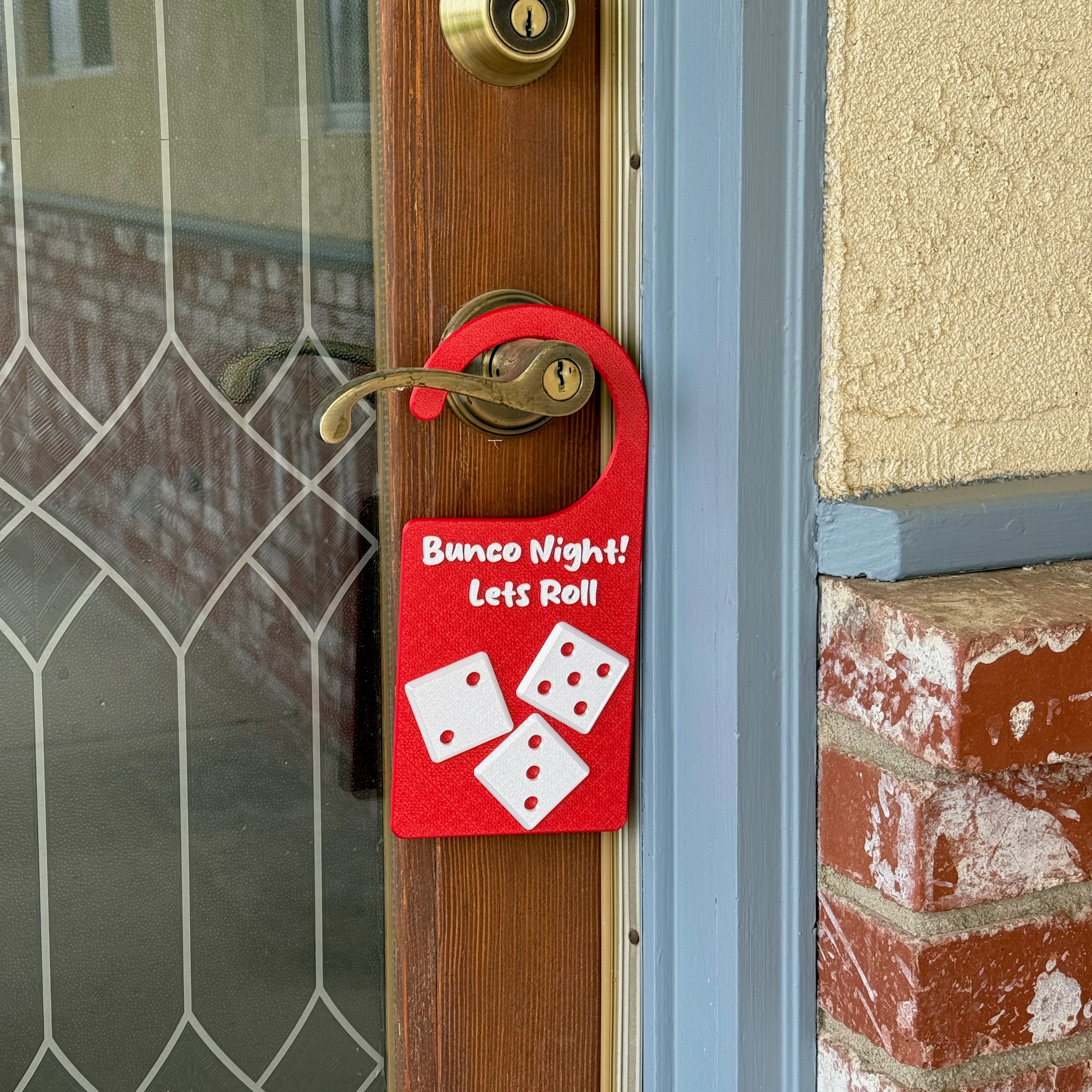 Bunco Welcome Door Sign